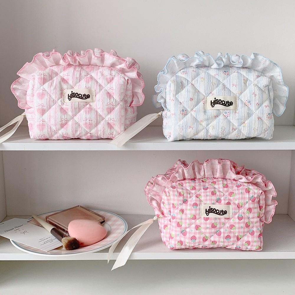 Pencil Case Cloth Toiletry Bag Pen Bag Makeup Storage Pouch Travel Cosmetic Bag Headphones