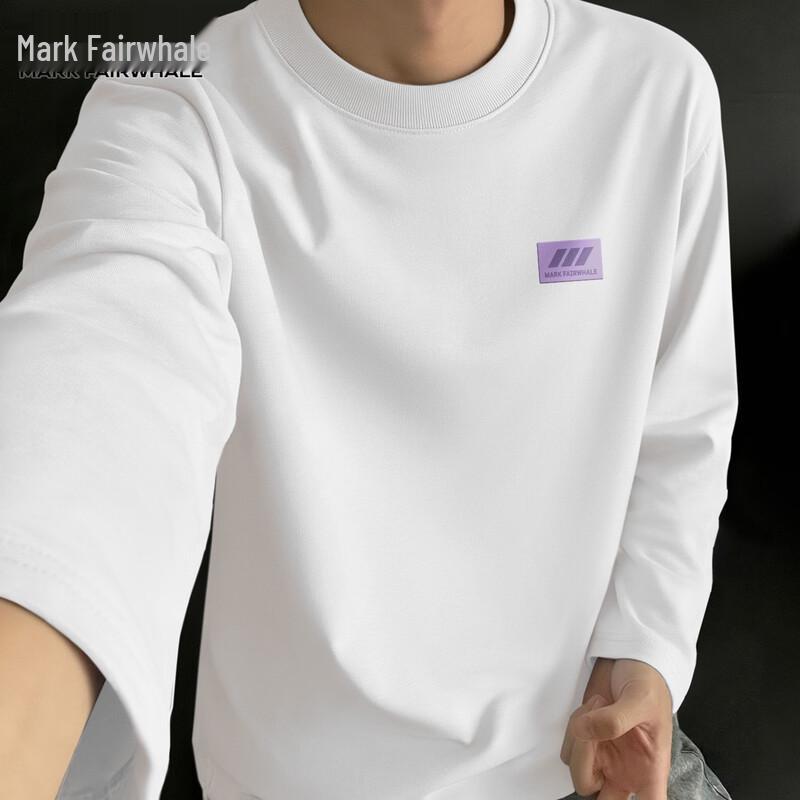 Mark Fairwhale Men's Cotton Long-Sleeve Casual T-Shirt