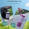 Reuseable Retractable Coffee Cup Portable Silicone Sport Bottles  Hiking