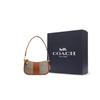 Coach Сумка для маджонга Swinger 20 Classic из ткани с монограммой и кожи, женская сумка-тоут, коричневая CM509-B4TA7
