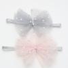 2 Piece 5CM Gauze Hair Clips Imitation Pearl Hair Bows Hairpins Lace Bowknot Hairgrips Princess Headwear Hair Accessories