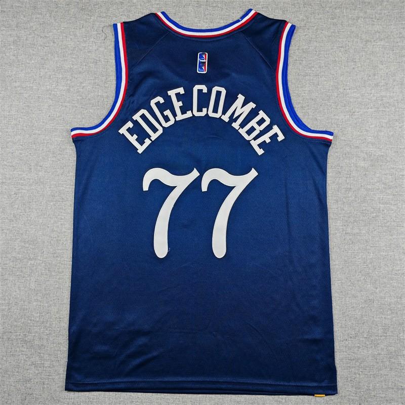 2026 NBA Philadelphia 76ers Embroidered Basketball Jersey City Edition 77 Unisex Adult