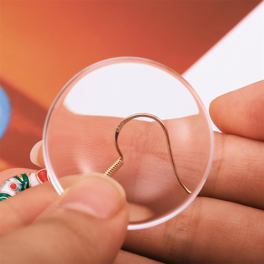 Европейские и американские рождественские серьги-трости с дизайном снежинок и Санты