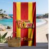 Union Berlin FC Personalized Printed Beach Towel Soccer Logo Support Custom Name Text Absorbent Towel For Sport Travel Special Gift