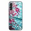 For Galaxy A16 4G 5G Case Flower Printed Tempered Glass Hard Shell Phone Cover for Samsung Galaxy A16 A 16 Bumper Case Shell New