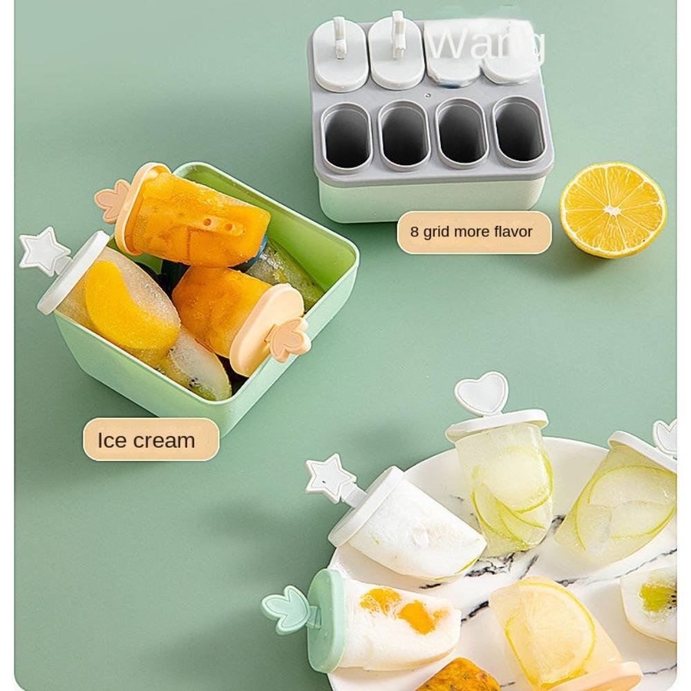 Accessories Home Summer Ice Cream Makers DIY Popsicle Mold Reusable with Lid Stick