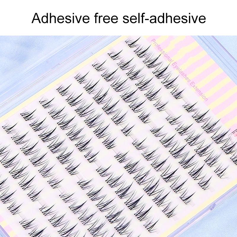 10 рядов/коробка Искусственное волокно Косплей Натуральные ресницы Красота глаз Корейский стиль Сделай сам Накладные ресницы Черный макияж