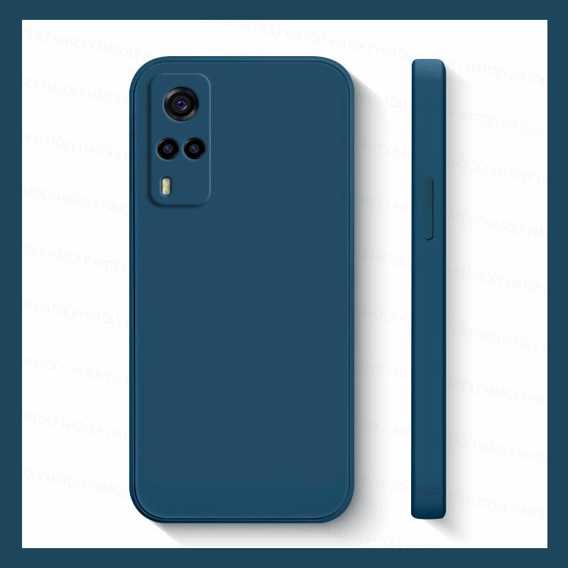 Для Vivo Y33 Чехол Vivo Y31 Y51 Y51A Y51S Y33 Y53S Чехлы Противоударные Жидкий Силикон Мягкий ТПУ Телефон Задняя Крышка Для Vivo Y33