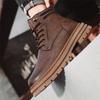 Comfortable Man Lace-Up Botas Sneakers Fashion Motocross Boots New Autumn Winter Men High Top Shoes Outdoor Leisure Basic Boots