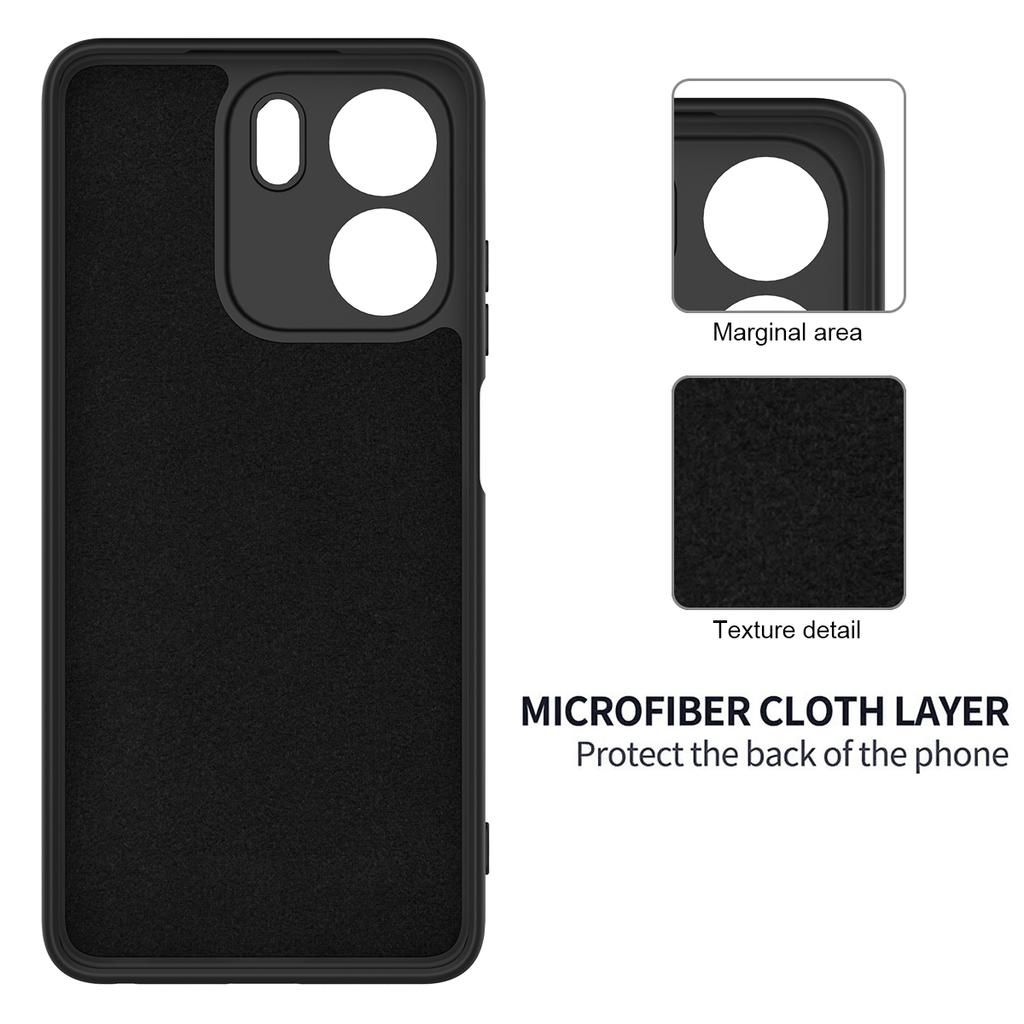 For Oppo A5x 5G/Oppo A5x 4G Liquid Silicone Case Phone Back Cover with Hand Strap