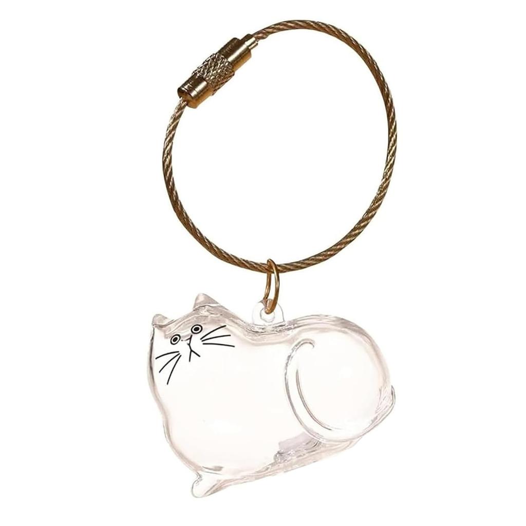 Прозрачная коробка для хранения кошачьей шерсти, подвесное украшение, капсула для хранения кошачьей шерсти в виде крученого яйца