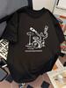 Funny drunk drummer graphic Tshirt Summer casual street style with dropped shoulders machine washable