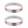 2 шт., силиконовые браслеты с флагом Парагвая, браслет для спортивных игр, национальные флаги, ремешок на запястье для мужчин и женщин, мотивационная резинка, модные аксессуары, подарки