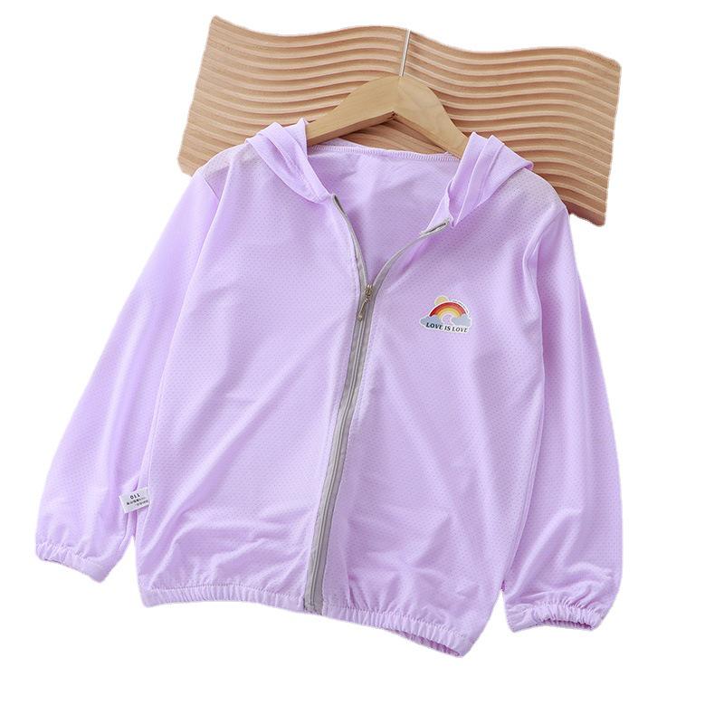 Детский легкий летний кардиган Ice Silk 2023 года — дышащая куртка-солнцезащита для мальчиков и девочек