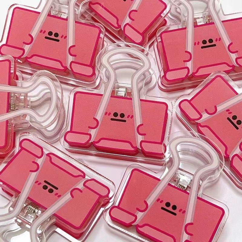 5Pcs Acrylic Spring Clip Memo Note Holder Set For Test Papers Documents School Office Organization Stationery Desk Decor