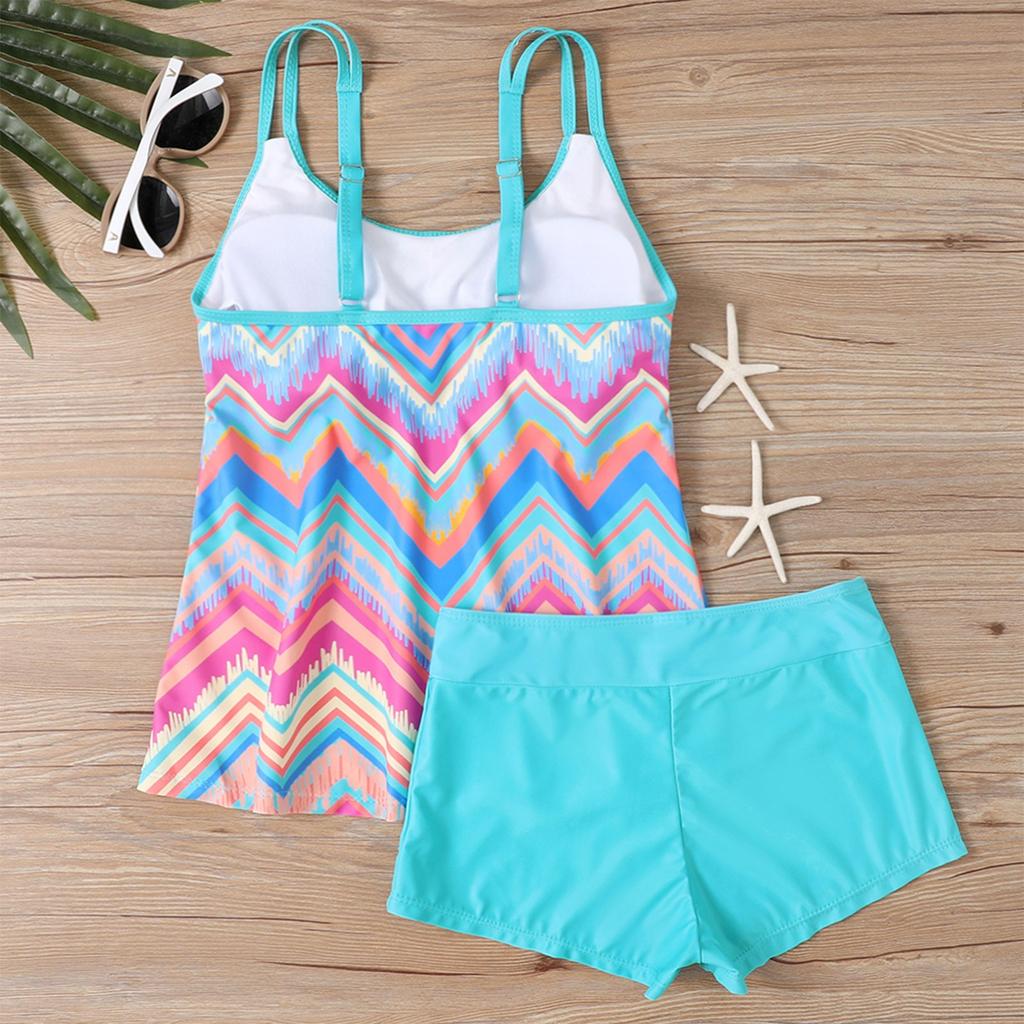 Женский сексуальный тонкий купальник с бретельками и разрезом на бретельках плюс размер купальника (Набор из двух частей)