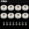 4/8pcs Shower Door Rollers Pulley Bathroom Sliding Glass Door Wheels Roller Bathroom Door Replacement Wheels 22mm Diameter
