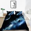 Space Star Printing Household Bedding Single Bed Double Bed Full Size Pillowcase and Quilt Cover 2/3 Beddingome