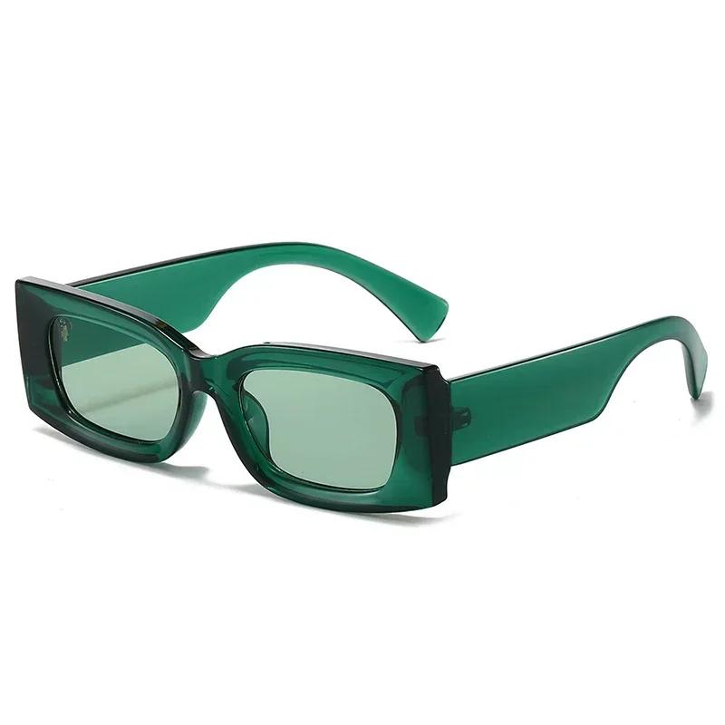 Популярные модные квадратные женские солнцезащитные очки конфетных цветов, ретро, с градиентными желтыми линзами, мужские, UV400