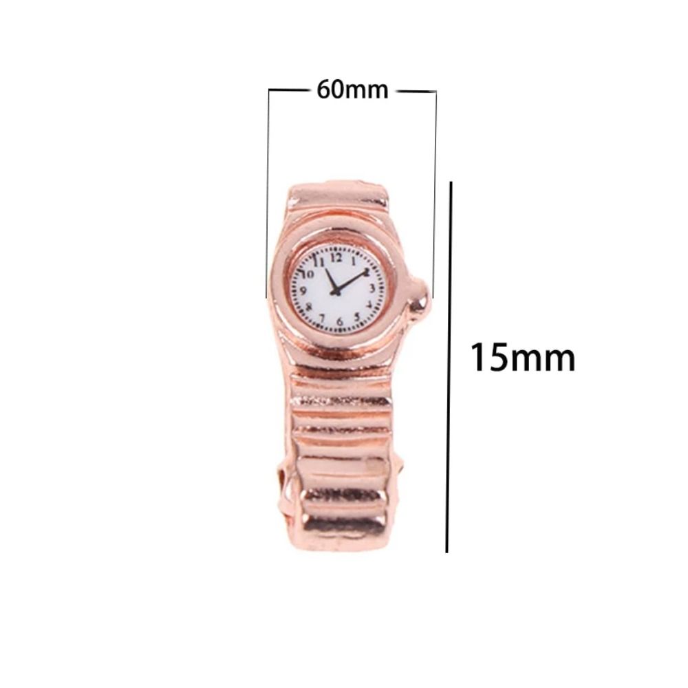 Metal Model Toy Metal Watch Simulation Toy Miniature Watch Decorations Doll Play