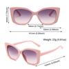 Summer Pink Shades Large Frame Street Shooting Sun Glasses Trendy Photo Propses  for Women