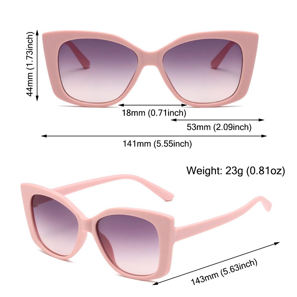 Summer Pink Shades Large Frame Street Shooting Sun Glasses Trendy Photo Propses  for Women
