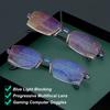4 Pairs Strength: 1.0~4.0x Reading Glasses Black+Blue Presbyopia Eyeglasses  Readers
