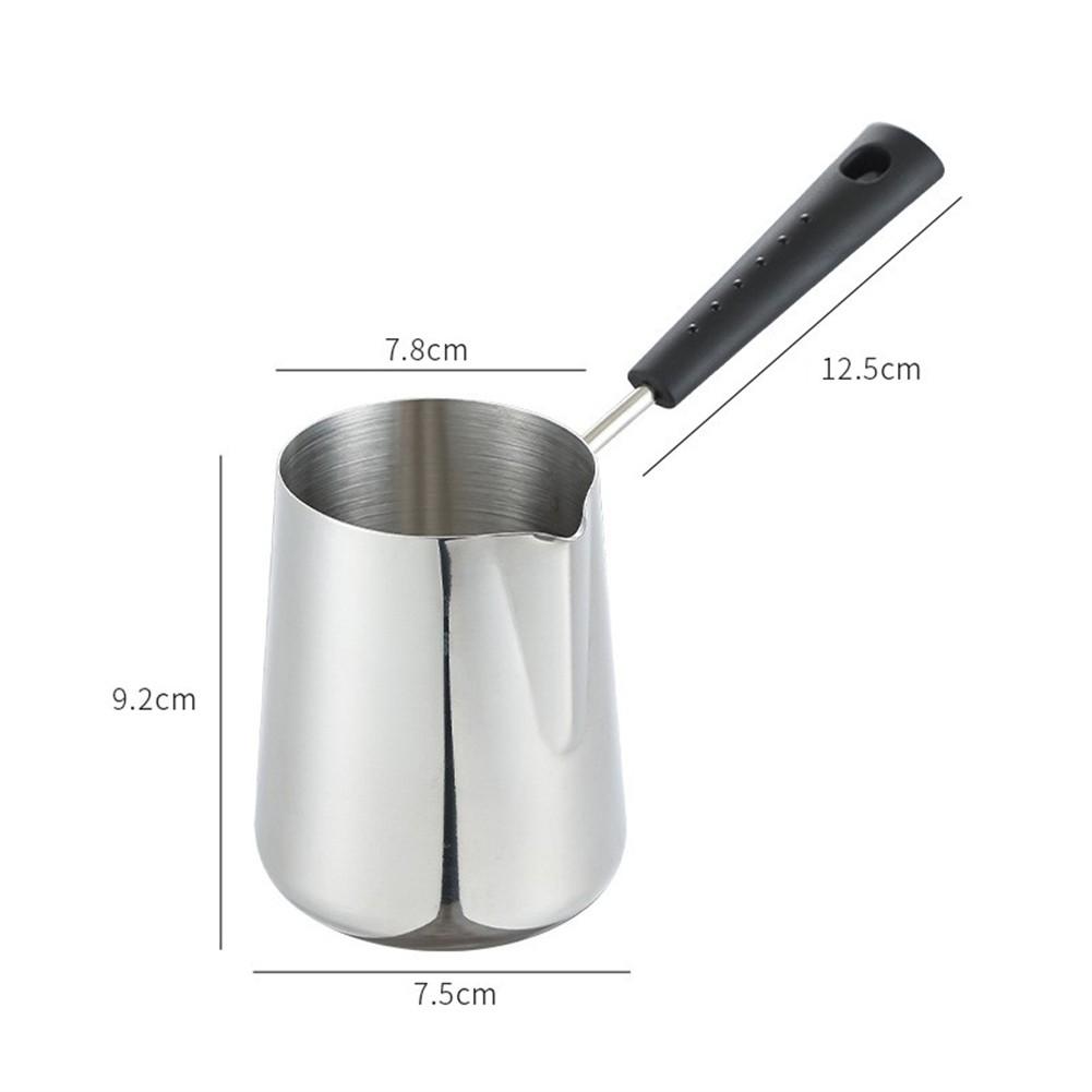 Milk Steel Heating Pan Stainless Pot Turkish Coffee Pot Elegant Design