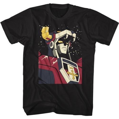 Voltron in Space T-Shirt - Black Unisex T-Shirt