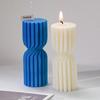 Форма для свечи с плоским верхом Силиконовая столбчатая форма Полосатая цилиндрическая форма для свечи Изготовление свечей