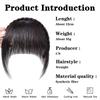 LISI HAIR 1pc Elegant Women's Clip-In Synthetic Bangs With Braid Design Fiber Hair  For Women Accessories