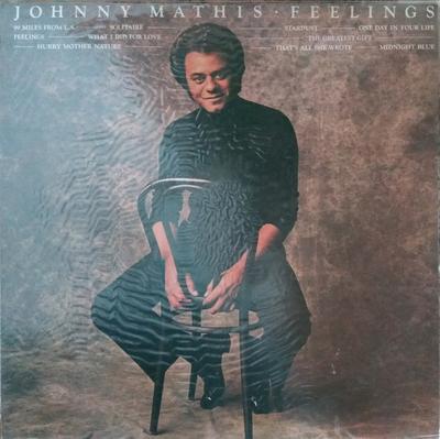 Виниловая пластинка JOHNNY MATHIS Feelings 25AP448 CBS SONY 1977 Япония Obi Поп Б/у