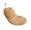 Furry for Keychain Oversized Fox Hair Cuestion Silver Blue Fox Tail Accessories Lady Bag Charm Car Keychain for Women