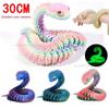 30 см 3D-печатная змея с подвижными суставами, игрушка-антистресс, смешная имитация змеи, украшение для офисного стола, 3D-печатные игрушки, рождественский подарок