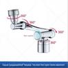 TLXT Universal Rotary Faucet Aerator with Flow Control and LED Light