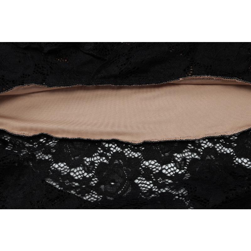 Женское модное сексуальное кружевное платье с глубоким вырезом и облегающей юбкой с бахромой и нерегулярными складками