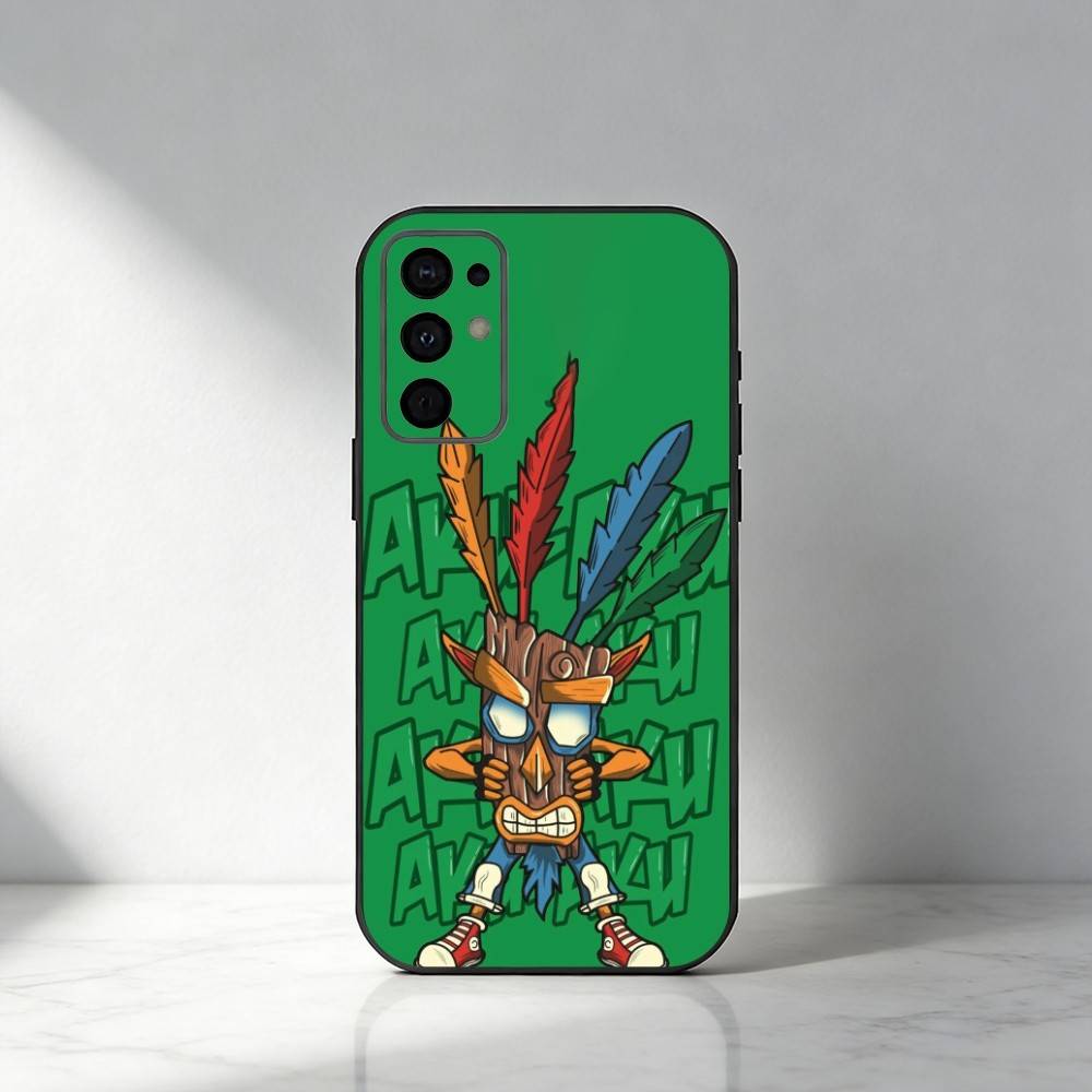 Чехол для телефона C-Crash-B-Bandicoots-Game для Samsung S25, S24, S21, S22, S23, S30, Ultra, S20, Plus, Fe, Note, 5G Черный