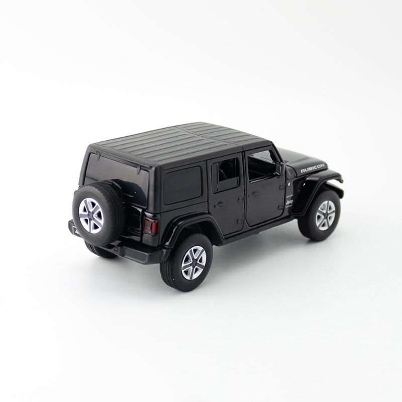 1/32 масштабная модель игрушечного автомобиля для Jeep Wrangler Rubicon, модель автомобиля из сплава, литая под давлением внедорожная игрушка со звуком и светом