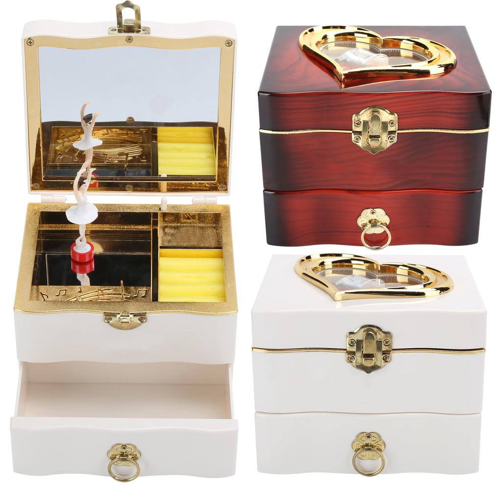 Классическая вращающаяся танцовщица музыкальная шкатулка заводная ручная музыкальная шкатулка женские шкатулки для хранения ювелирных изделий
