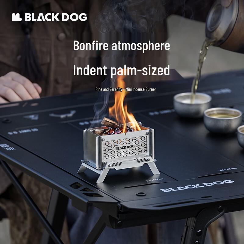Black Dog Mini Stainless Steel Incense Burner