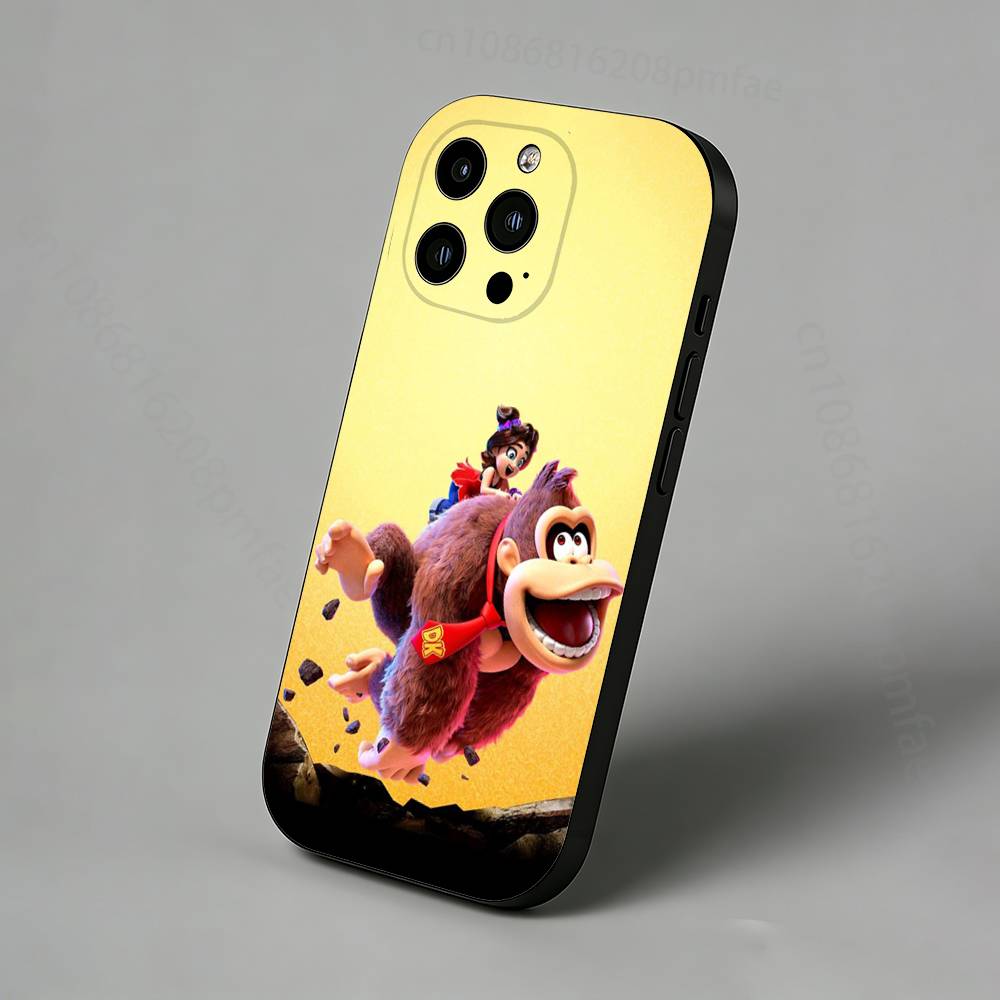 Игровой чехол для телефона D-Donkey Kong Monkey Slim Back для iPhone 17,16,15,14,13,12,11 Pro,Max,Plus,X,XS,XR,SE,Mini Защитная крышка