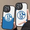 S-Schalke 04 Для iPhone 16 15 14 16E 13 12 11 Pro Max Plus Кожаный чехол для телефона