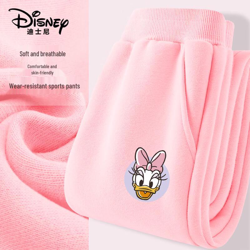 Disney Повседневные штаны-джоггеры с мультяшным принтом для девочек