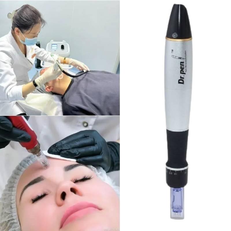 Усовершенствованный электрический микронидлинговый аппарат Dr Pen A1 для роста волос и сыворотка для кожи головы