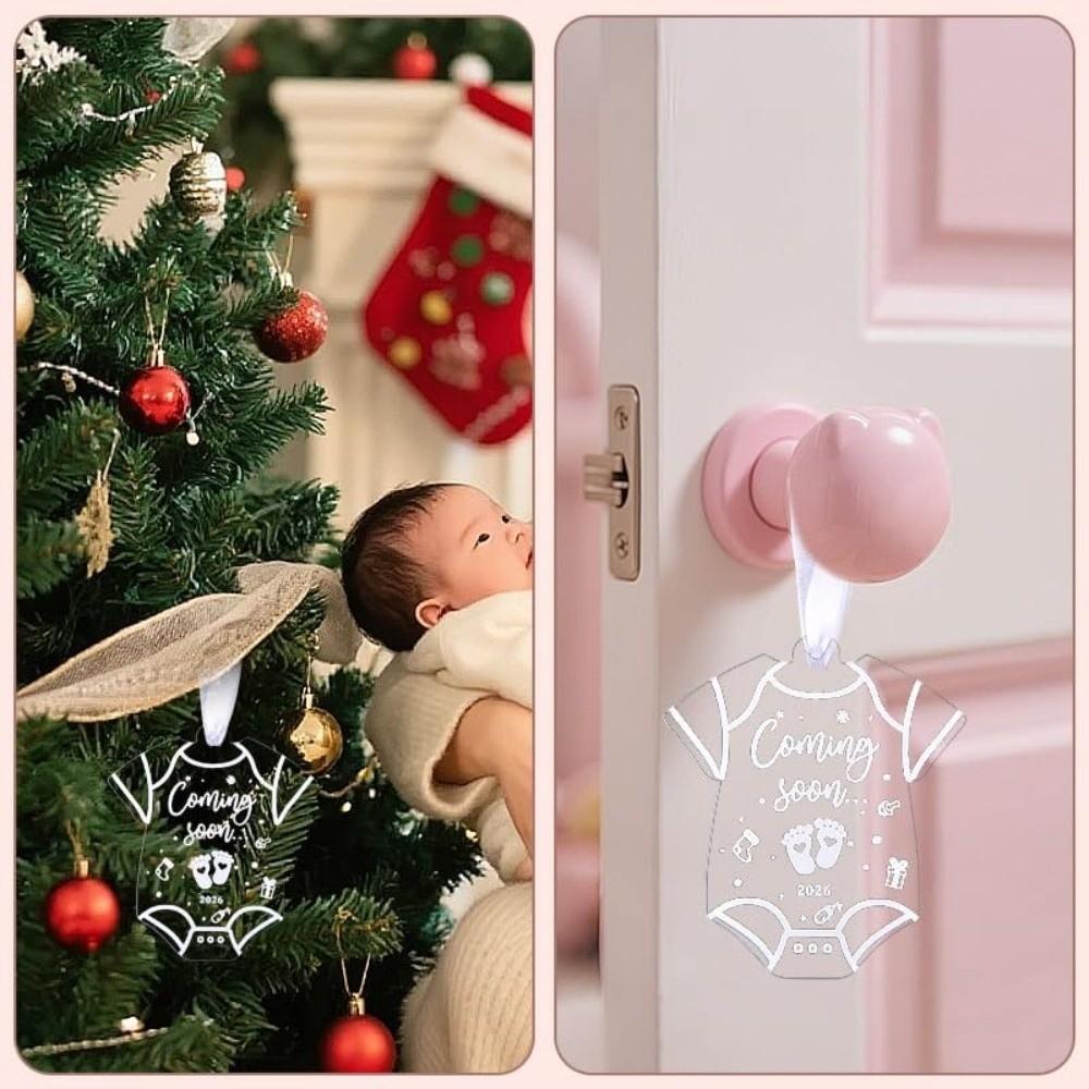 2026 Рождественские подарки Персонализированное украшение для беременной женщины Объявление о беременности