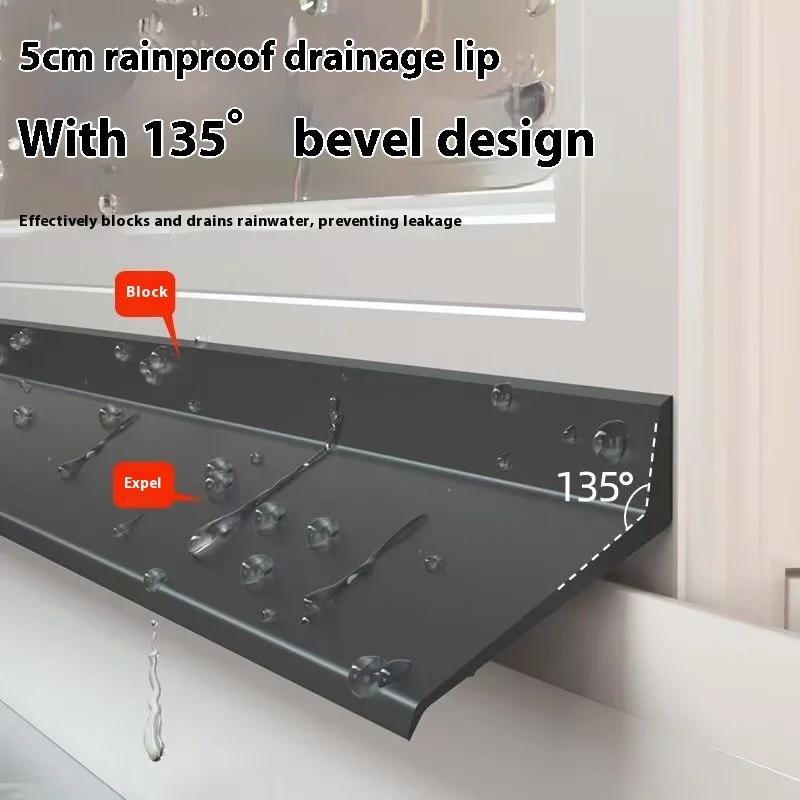 Водоотвод для раздвижного окна - Сверхпрочная TPE дренажная система для уличного окна, совместимая с одинарным/двойным остеклением