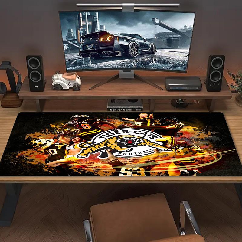 Hamilton Tiger-Cats Color Mouse Pad Large Gaming Table Cushion Non-slip Laptop Tablet Big Mousepad XXL Mat Mini PC Playmat With Lock edge