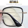 Portable Blue Ray Blocking Anti-Blue Light Glasses Eye Protection Metal Square Eyeglasses Ultralight Pc Frame Eyewear Men Women