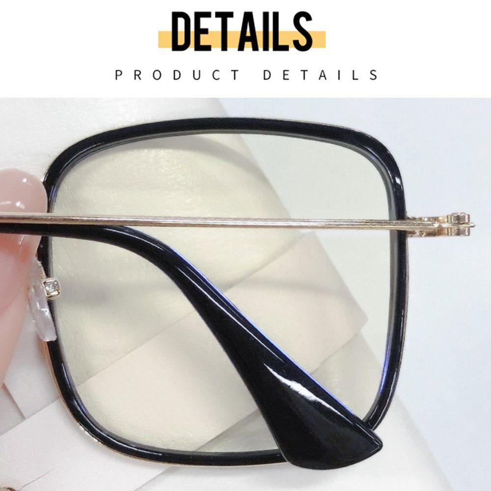 Portable Blue Ray Blocking Anti-Blue Light Glasses Eye Protection Metal Square Eyeglasses Ultralight Pc Frame Eyewear Men Women