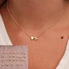 26 Letters Long Chain Necklaces Love Heart Pendants For Women Collier Lovers Gift Choker Necklace
